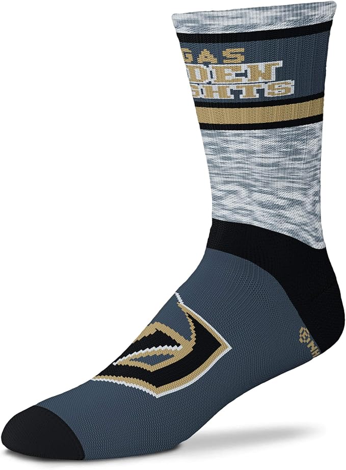 for bare feet las vegas golden knights double deuce 灰色针织袜
